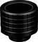 Une poignée cylindrique noire avec une texture quadrillée utilisée pour améliorer la prise en main sur des appareils électroniques ou mécaniques.
