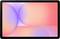 Écran de tablette affichant un arrière-plan abstrait de cercles superposés dans des nuances dégradées d'orange, de rose et de violet.