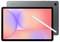 Une tablette avec un stylet devant une autre tablette, présentant un écran vibrant affichant des cercles abstraits qui se chevauchent dans des couleurs pastel.