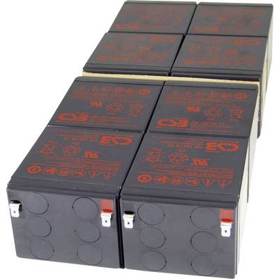 Huit piles carrées noires et rouges sont disposées en deux piles.