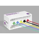 TRU COMPONENTS TC-14085032 Fil tressé à gaine silicone 0.3 mm² rouge, noir, jaune, bleu, vert 1 set