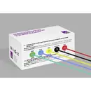 TRU COMPONENTS TC-14085044 Fil tressé à gaine silicone 0.055 mm² rouge, noir, jaune, bleu, vert 1 set