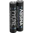 Absina Pile rechargeable LR3 (AAA) NiMH 1.2 V 2 pc(s)