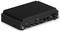 Un mini PC industriel noir, sans ventilateur, doté de plusieurs ports incluant HDMI, USB et Ethernet, conçu pour des environnements informatiques robustes.