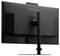 Un moniteur d'ordinateur noir ViewSonic est visible de dos, monté sur son socle.