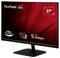 Un moniteur ViewSonic noir de 27 pouces avec un logo coloré, doté d'un temps de réponse de 1 ms, d'un taux de rafraîchissement de 100 Hz et de la technologie Eye ProTech.