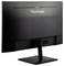 Un moniteur noir ViewSonic vu de dos, doté d'un support fin et d'un design minimaliste.