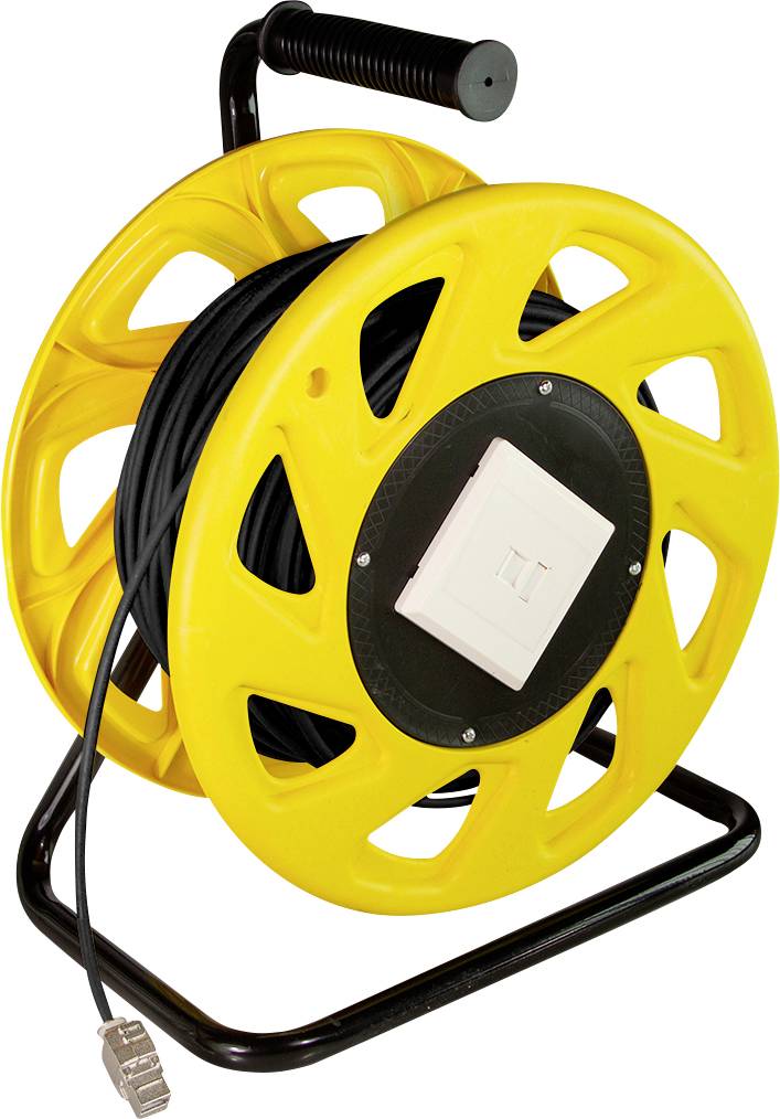 LogiLink CQ4060S RJ45 Câble réseau, câble patch CAT 7 S/FTP 60 m noir-jaune sans halogène, faible dégagement de fumée, g
