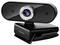 Une webcam Logilink noire avec un microphone intégré et une pince de fixation, adaptée aux visioconférences et à la communication en ligne.