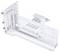 Support vertical pour GPU en blanc, offrant plusieurs options de montage et un support ajustable pour améliorer l'esthétique et l'aération du build PC.