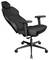 Un fauteuil de jeu noir élégant avec un dossier haut, des accoudoirs et cinq roulettes, conçu pour un confort ergonomique et un style sophistiqué.
