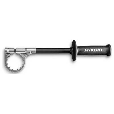 Un accessoire d'outil électrique doté d'un mécanisme de serrage et portant la marque 'HiToki' sur la poignée, utilisé pour une prise en main et une stabilité optimales pendant l'utilisation.