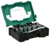HiKOKI 40030020 Jeu d'embouts TORX® intérieur, vis à fente, cruciforme Phillips, vis Pozidriv, hexagonal avec porte-embout
