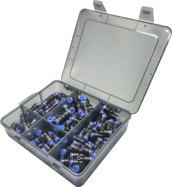 TRU COMPONENTS Raccord pneumatique TC-14109136 TC-Fitting Set - 4 mm    Ø de tuyau: 4 mm   80 pc(s)