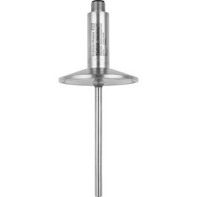 Sonde de température industrielle en acier inoxydable avec un sommet fileté et un long capteur de tige, marquée « Endress+Hauser TM35 ».