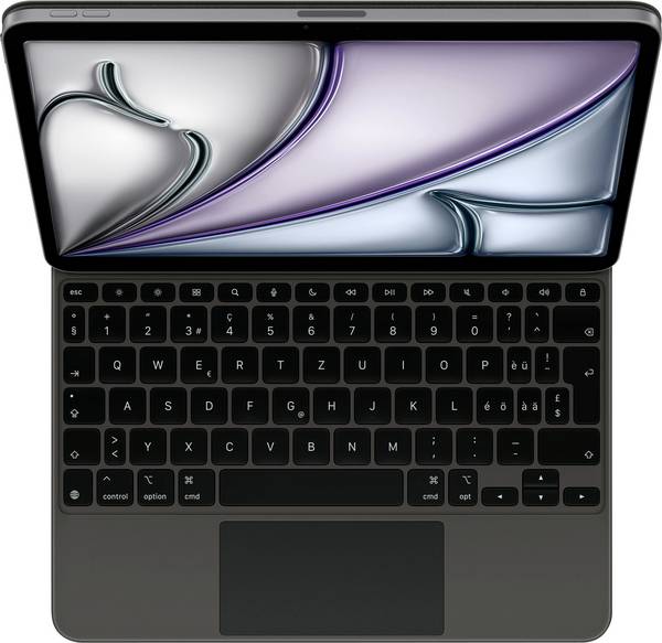 Apple Magic Keyboard for iPad Air 11inch (M3) - Swiss - Black Adapté à la marque (tablette): Apple iPad Air 11" (M3, 2025)  Apple iOS®