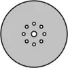 Image du symbole pour Klingspor 294609 Disque abrasif Diamètre 225 mm Grain=100 50 pc(s)
