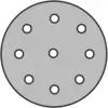 Image du symbole pour Klingspor 353235 Disque abrasif Diamètre 125 mm Grain=80 100 pc(s)