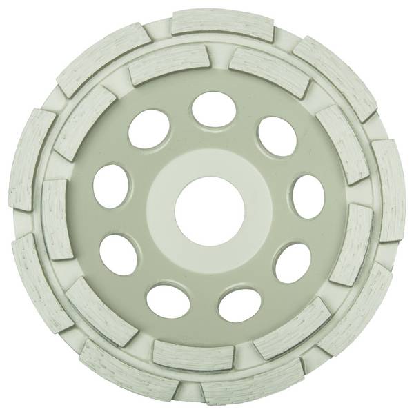 Klingspor 330621 DS 600 B Assiette diamantée, 100 x 8,5 x 22,23 mm 16 segments 8,5 x 5,5 mm, bague de réduction à 2 rangées 16 Diamètre 100 mm
