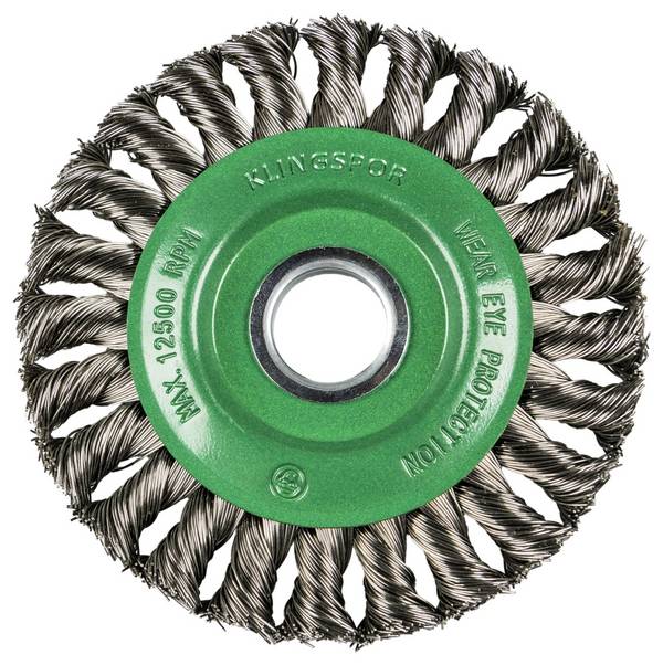 Klingspor BR 600 Z Brosse ronde torsadée à une rangée Nombre de rangées 1, 125 x 14 x 22,23 mm 0,5 Acier inoxydable BR 600 Z  358343 1 pc(s)