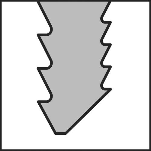 Image du symbole pour Klingspor 670541 JS 931 WF lames de scie sauteuse, 115 x 5 x 1,45 mm longueur utile 95Crom-Vanadium, poncé en croix, con