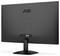 Vue arrière d'un moniteur noir AOC sur son socle, montrant les ports de connexion et un design épuré et minimaliste.