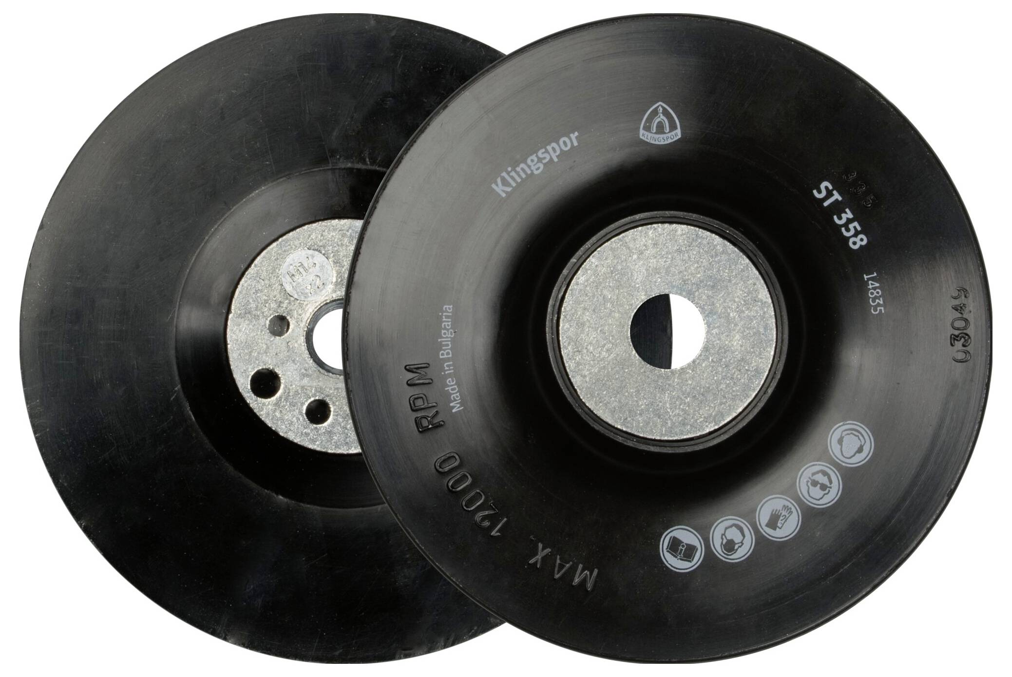 Klingspor 14835 Plaque de support ST 358 FI, filetage M 14 de 125 mm Diamètre 125 mm-0