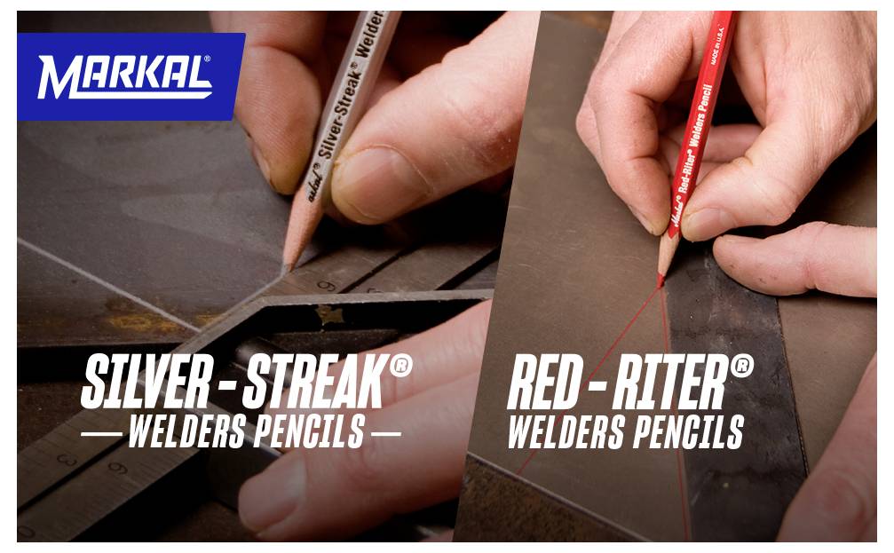Markal WELD-RITER WELDING PENCILS 22219 Crayon soudeur rouge, argent-1