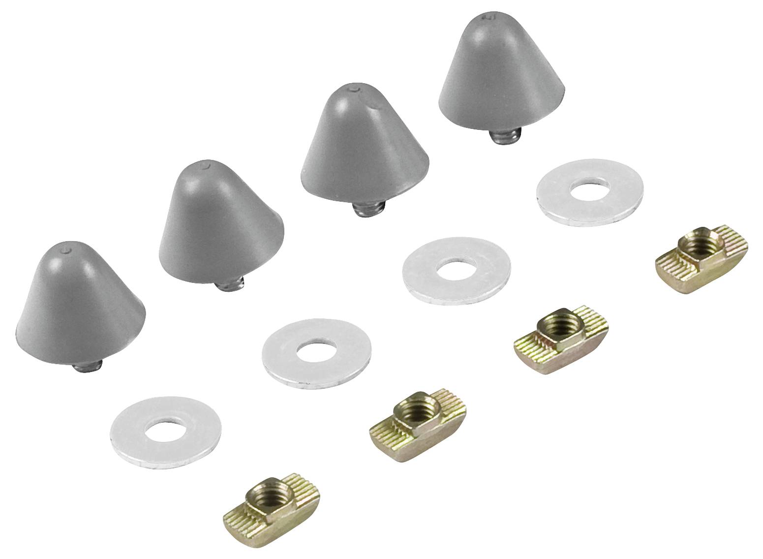 FESTO Didactic Pied de montage avec tige filetée gris 4 pc(s)