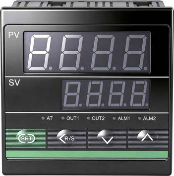 TRU COMPONENTS TC-CH902 PID Régulateur de température B, E, J, K, N, R, S, T, Pt100 -200 à 1820 °C SSR, Courant analogique (L x l x H) 66 x 96 x 96 mm