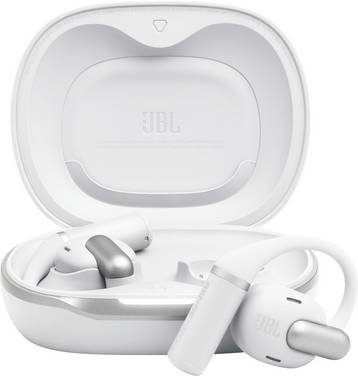 JBL Sense Pro TWS  Casque audio Open Ear sans fil, Bluetooth  blanc  boîtier de charge, arceau auriculaire, commande tactile, résistant à l'eau