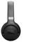Un casque audio JBL supra-auriculaire noir, avec une finition lisse, présenté sous un angle de profil mettant en évidence le logo de la marque.