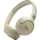 JBL Tune 680 NC Casque supra-auriculaire sans fil, Bluetooth, filaire Stereo beige volume réglable, mise en sourdine du