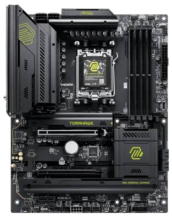 MSI MAG B850 TOMAHAWK WIFI Carte mère Socket (PC) AMD® AM5 Facteur de forme (détails) ATX Chipset de la carte mère AMD® B850