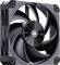 Un ventilateur de refroidissement informatique noir avec un design circulaire et cinq pales courbes, mis en évidence pour son efficacité à dissiper la chaleur des appareils électroniques.