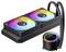 Système de refroidissement liquide pour ordinateur avec deux ventilateurs RGB et un bloc-pompe. Conçu pour améliorer les performances du PC en maintenant une température optimale.