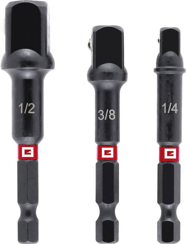 Einhell Impact 134215 Set d'adaptateurs d'embouts   Propulseur 1/4", 3/8", 1/2" 135 mm 1 set