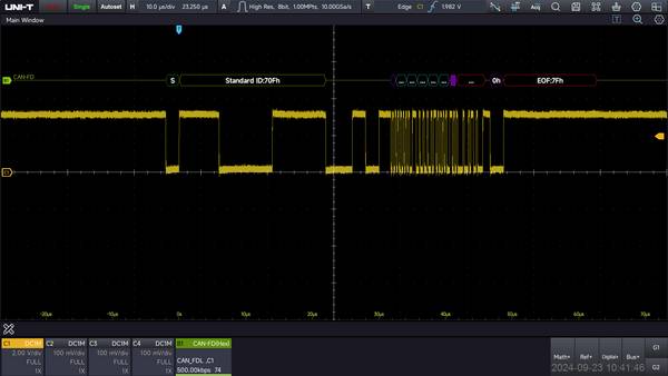 Uni-T MSO7000X-CANFD Logiciel de mesure mise à niveau