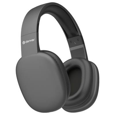 Une paire d'écouteurs supra-auriculaires noirs modernes et élégants avec des coussinets d'oreille rembourrés, présentant un design minimaliste.
