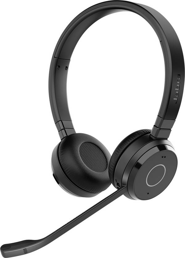 Jabra Evolve 65 TE Micro-casque supra-auriculaire Bluetooth noir Noise Cancelling micro-casque ordinateur