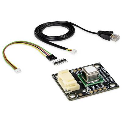 Module de capteur CO2 avec câbles de connexion et broches, utilisé pour détecter les niveaux de dioxyde de carbone dans diverses applications.
