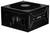 Un bloc d'alimentation noir MSI avec un ventilateur sur le dessus et plusieurs ports sur le côté, utilisé pour fournir l'alimentation électrique à un système informatique.