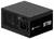 Bloc d'alimentation Corsair SF750, noir, design compact, doté d'une grille en maille et de trous de ventilation pour le refroidissement, étiqueté 'SF750'.