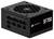 Bloc d'alimentation Corsair SF750, présentant les ports de connexion modulaires et le logo. Adapté aux boîtiers au facteur de forme SFX.