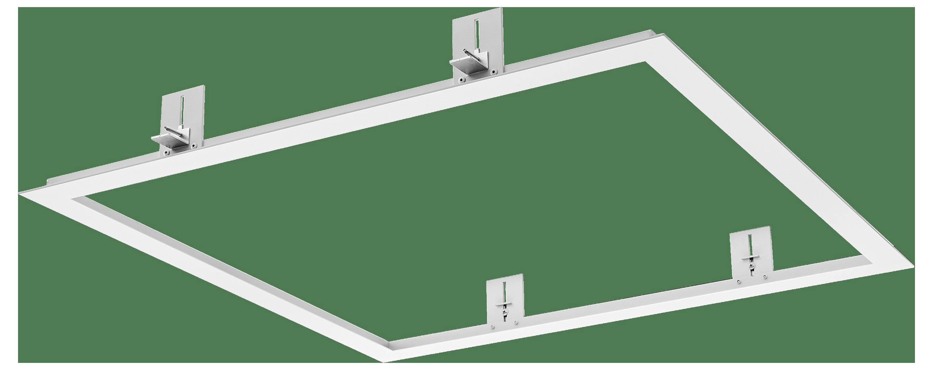 Panneau de plafond en métal argenté en forme de H avec bords imbriqués, conçu pour les applications de construction modulaire.