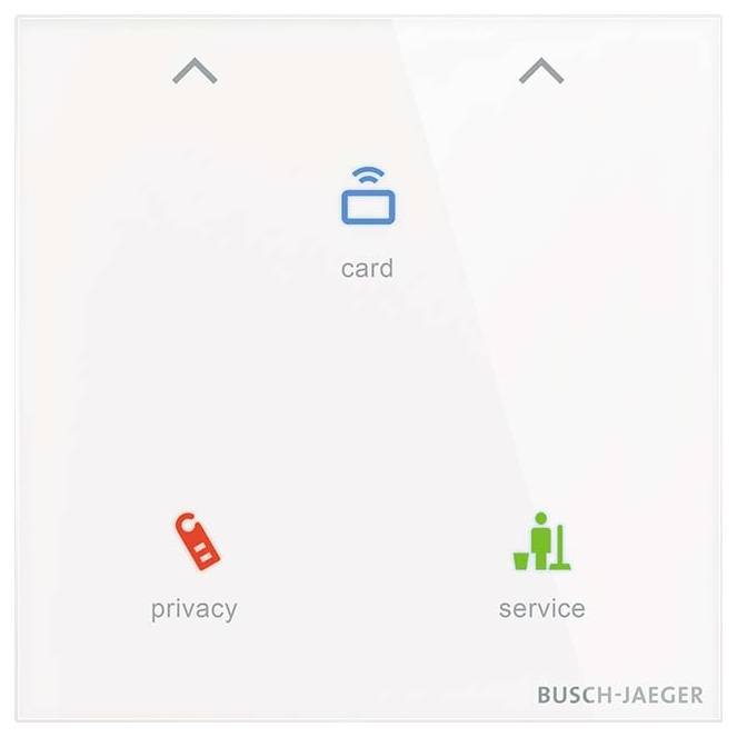 Icône « Carte » au centre supérieur, avec le symbole « confidentialité » en rouge à gauche et le symbole « service » en vert à droite.