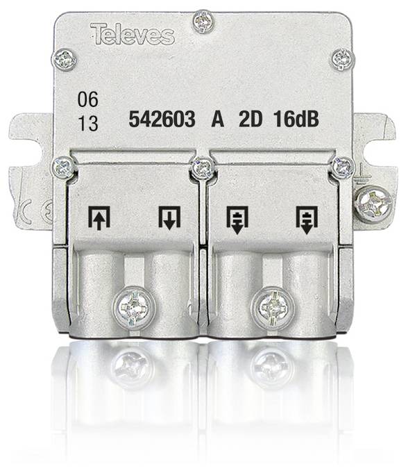 Televes EFA216N Dérivateur SAT 2 voies 5 - 2400 MHz-0