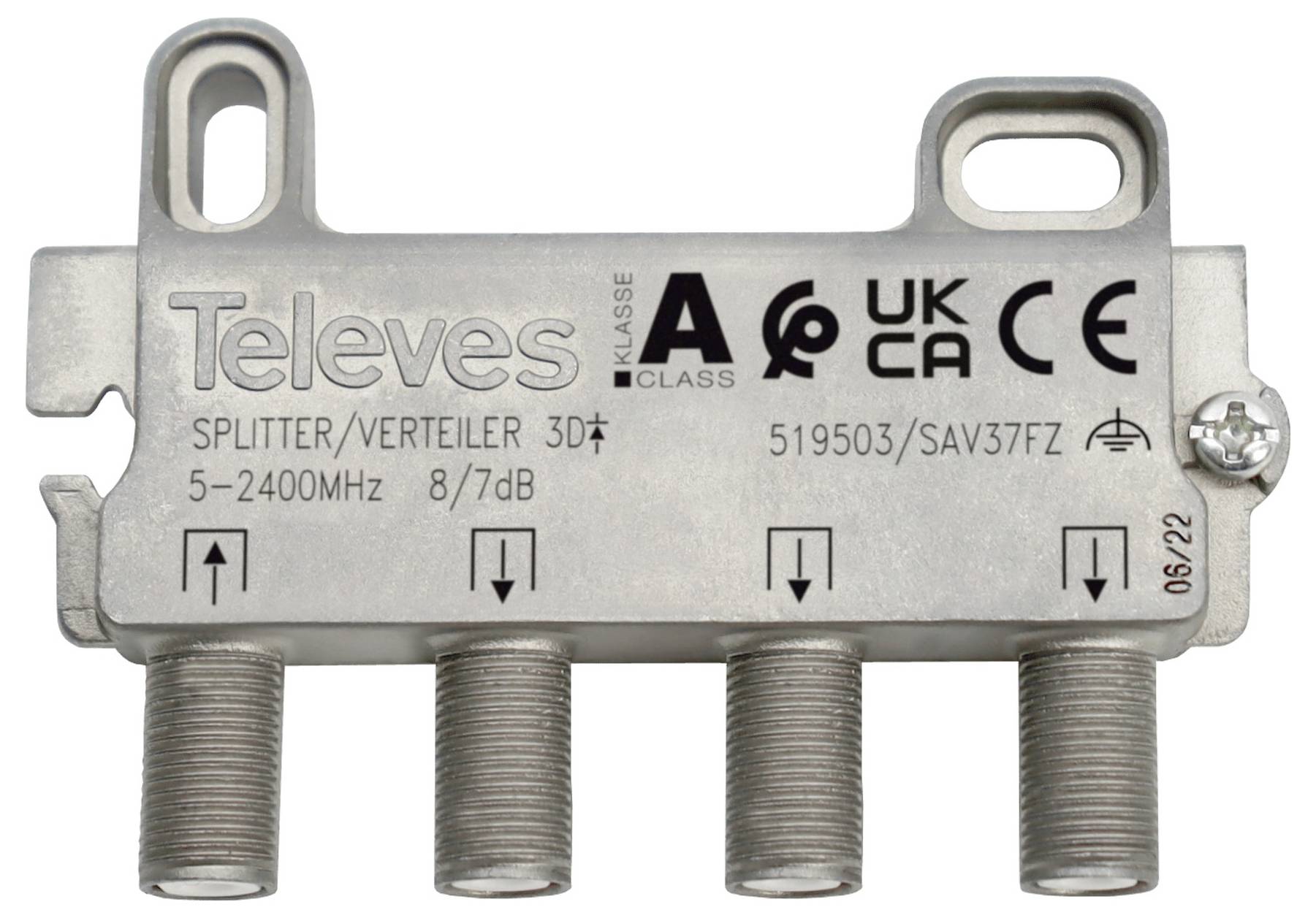 Televes SAV37FZ Dérivateur SAT 3 voies 5 - 2400 MHz-0
