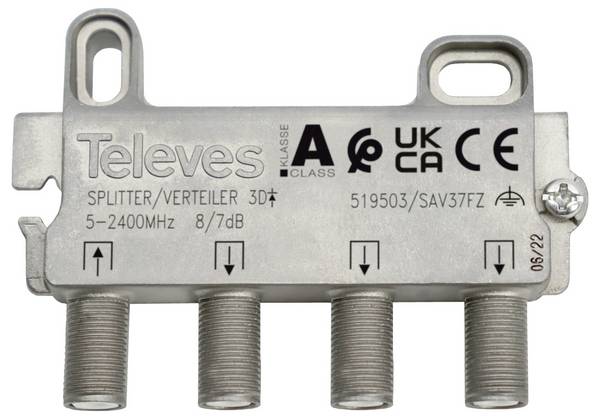 Televes SAV37FZ Dérivateur SAT 3 voies 5 - 2400 MHz