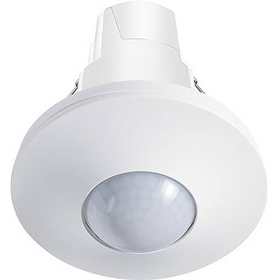 Capteur de mouvement montable au plafond avec un dôme de lentille, utilisé pour détecter les mouvements afin de contrôler automatiquement les systèmes d'éclairage.